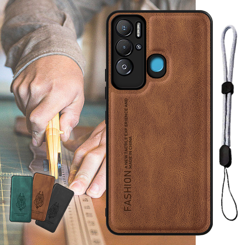 เคสหนัง หรูหรา พร้อมเชือกปรับได้ สําหรับ Tecno Pova Neo LE6 LE6h