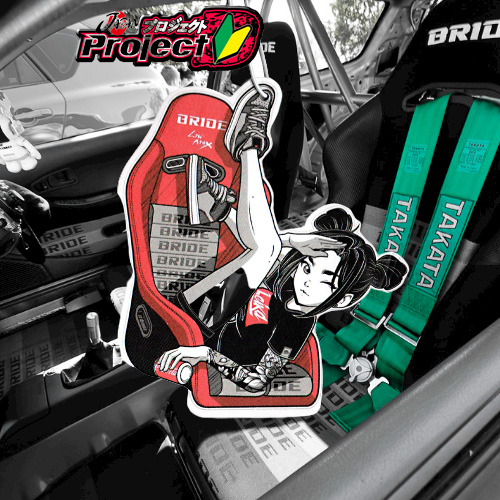 น้ําหอมปรับอากาศรถยนต์ JDM BRIDE Girl JDM Seat Car Rear View Hanging Solid Paper Dream Girl Series C