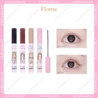 Flortte MIKKO Co-Branded มาสคาร่าไพรเมอร์ ดัดขนตางอน ดูเป็นธรรมชาติ ติดทนนาน กันน้ํา กันเหงื่อ ไม่อวบอิ่ม