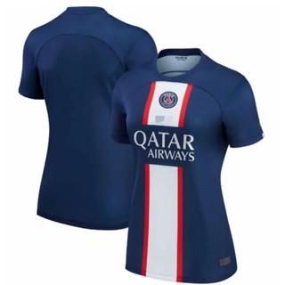 เสื้อกีฬาแขนสั้น ลายทีมชาติฟุตบอล PSG Paris Saint-Germain 2022 23 ชุดเหย้า สําหรับผู้หญิง AAA+ No.30 Messi No.10 Neymar Jr