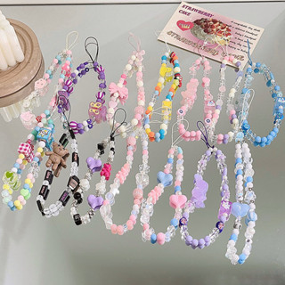 สายคล้องโทรศัพท์มือถือ ลายดอกไม้ หัวใจ ป้องกันการสูญหาย อุปก…