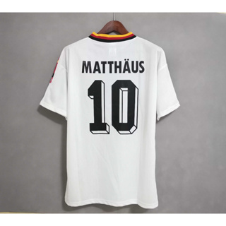 เสื้อกีฬาแขนสั้น ลายทีมชาติฟุตบอล MATTHAUS KLINSMANN 1994 ชุดเหย้า คุณภาพสูง สไตล์เยอรมนีเรโทร