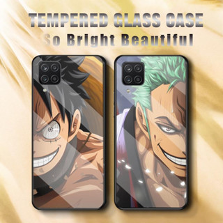 เคสโทรศัพท์ Samsung Galaxy M53 5G M536 ฝาครอบกันกระแทกกระจกแข็ง One Piece อะนิเมะการ์ตูน 206