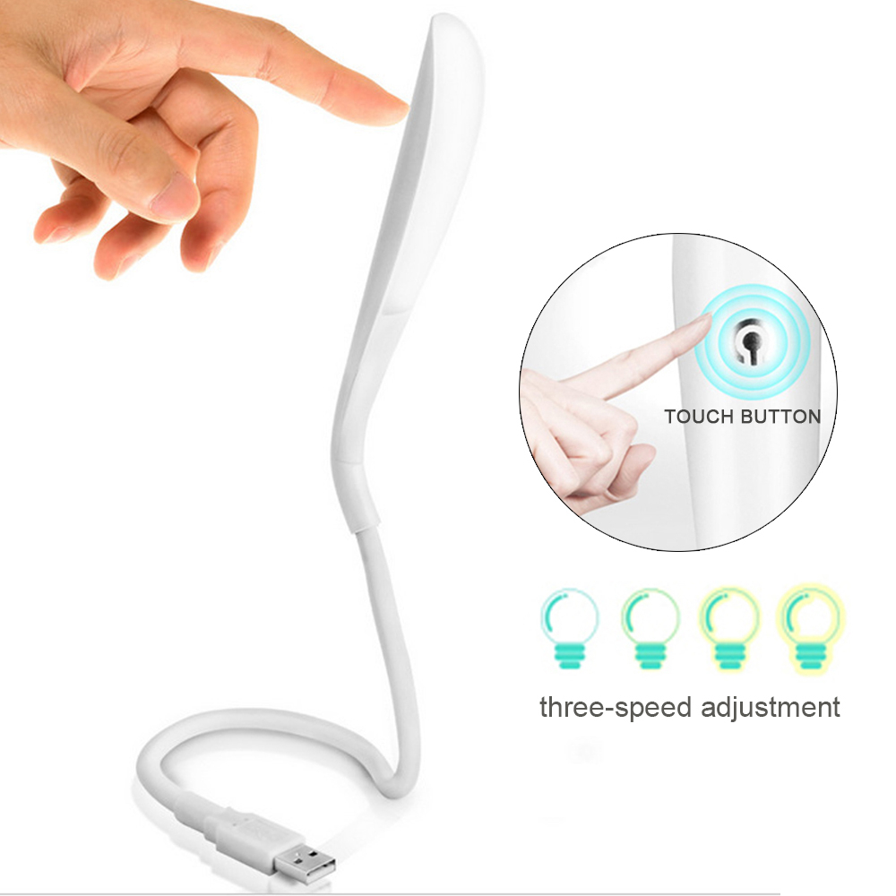 โคมไฟตั้งโต๊ะ LED แบบพกพา ขนาดเล็ก หรี่แสงได้ ชาร์จ USB สําหรับตั้งแคมป์ พีซี แล็ปท็อป หนังสือ ไฟกลางคืน