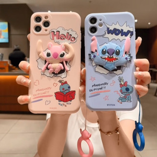 เคสโทรศัพท์มือถือนิ่ม ลาย Stitch พร้อมแหวนนิ้ว สําหรับ Xioami Mi 13 Lite Poco X5 C5 C40 M5S Redmi 12 12C A2 A1 11A 9T 10C Note 12S 12 9 7 8 Pro Plus