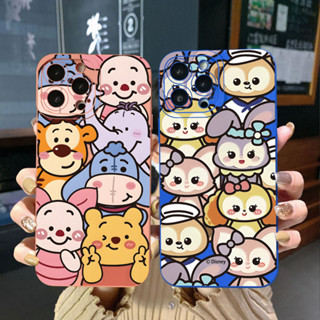 เคสโทรศัพท์มือถือ ขอบสี่เหลี่ยม ลายหมี วินนี่น่ารัก สําหรับ Samsung Galaxy A33 A53 A73 5G A32 A52S A72 A31 A41 A71