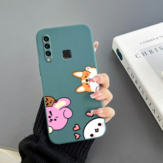 เคสโทรศัพท์มือถือ Tpu ขอบตรง ลายกระต่าย สีแดง สําหรับ Vivo Y17 Vivo Y15 Vivo Y12 Y12i Vivo Y11 Vivo Y19 Vivo Y73S