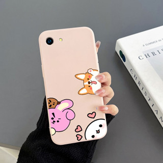 เคสโทรศัพท์มือถือ Tpu ขอบตรง ลายกระต่าย สีแดง สําหรับ Oppo A83 Oppo A54 4G Oppo A94 4G Oppo A93 4G Oppo A91 Oppo F5