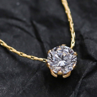 สร้อยคอโซ่สั้น เหล็กไทเทเนียม จี้เพชร พลอยเทียม แนวมินิมอล