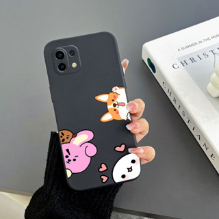 เคสโทรศัพท์มือถือ Tpu ขอบตรง ลายกระต่าย สีแดง สําหรับ Xiaomi 8 Xiaomi 9 Xiaomi 10 Xiaomi 10S Xiaomi 10 LITE Xiaomi 11