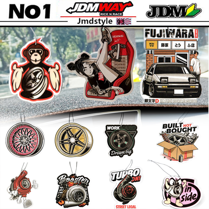 Jdm Turbo Initial D AE86 น้ําหอมปรับอากาศในรถยนต์ แบบกระดาษแข็ง แขวนกระจกมองหลัง จี้น้ําหอม Fujiwara Tofu Shop