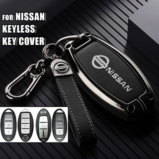 [keyless] เคสกุญแจรีโมตรถยนต์ โลหะผสมสังกะสี สําหรับ Nissan Serena Slyphy Navara &amp; X-Trail Almera Grand Livina Teana C26 C27 C27 FL Elgrand ปลอกกุญแจรถยนต์ Nissan พร้อมส่ง