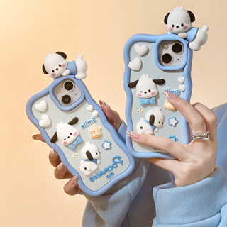 เคสโทรศัพท์มือถือ ซิลิโคนนิ่ม TPU กันกระแทก ลายสุนัข หมีน่ารัก สําหรับ iPhone 11 11 Pro Max 12 12 Pro 13 Pro Max 14 Plus 14 Pro Max