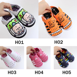 337-ad Seahorse Co-Branded Third-Generation Hole Shoes รองเท้าแตะลําลอง ระบายอากาศ สําหรับเด็กนักเรียน