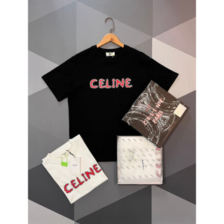 ใหม่ เสื้อยืดลําลอง สําหรับผู้ชาย และผู้หญิง แขนสั้น คอกลม พิมพ์ลาย Celinc ใส่สบาย