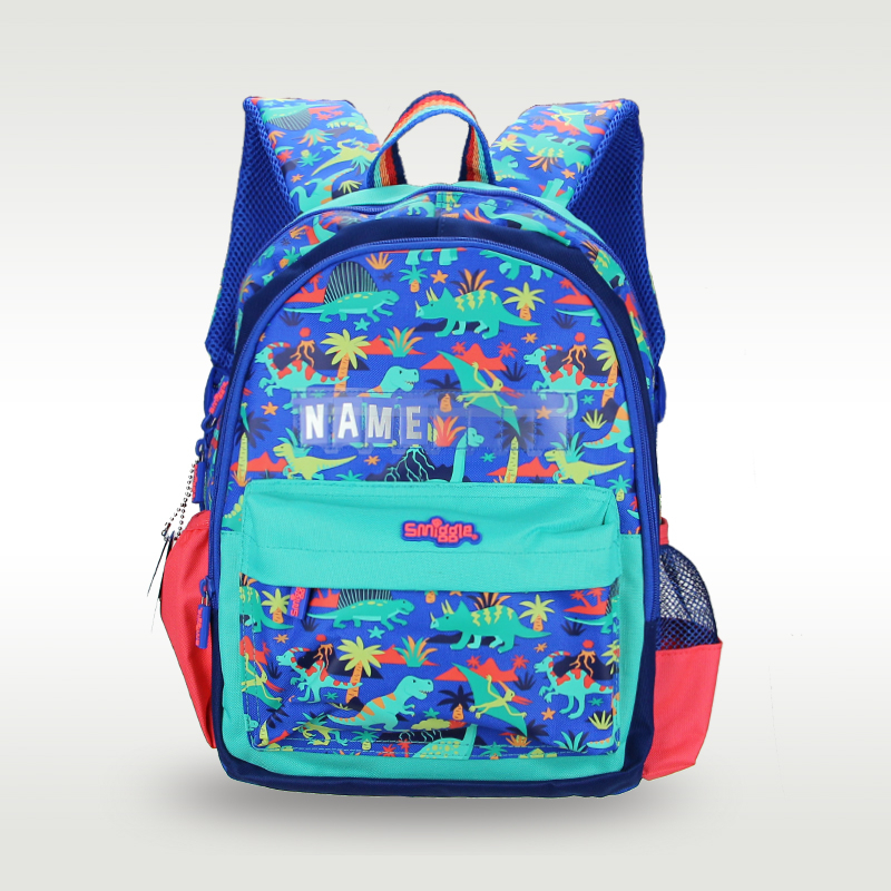 SMIGGLE ออสเตรเลีย ลักลอบ ที่มีคุณภาพสูงเดิมเด็กกระเป๋านักเรียนชายการ์ตูนไดโนเสาร์สวรรค์กระเป๋าเป้สะพายหลัง น่ารัก เด็กกระเป๋า14นิ้ว-*&*-*&