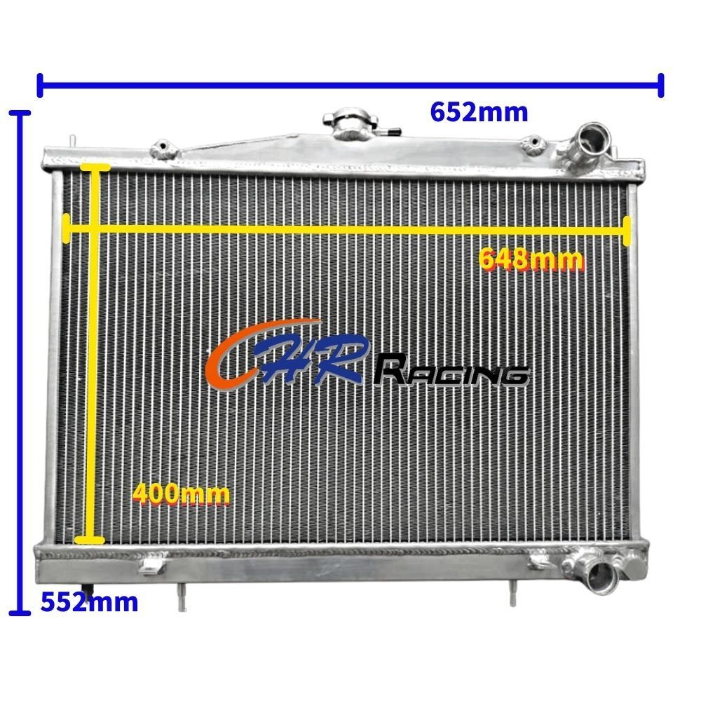 หม้อน้ําอลูมิเนียมสําหรับ NISSAN SKYLINE R33 R34 GTR GTS-T GTST RB25DET MANUAL