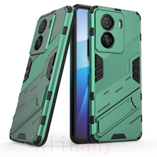 เคส iQOO Z7X 5G ฮาร์ดเคสกันกระแทกเคสโทรศัพท์ Hybrid Armor Shockproof Hard Case iQOO Z7X 5G Cover Stand