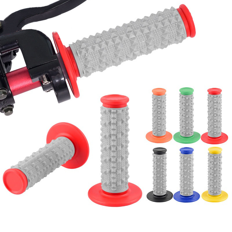 MOTO MX เจลยาง HandleBar Handle Bar Grip สําหรับ crf klx yz xtz yamaha KTM HONDA ที่จับรถจักรยานยนต์