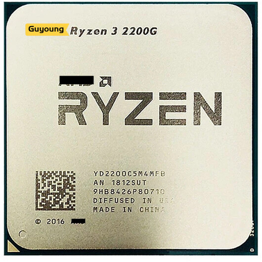 โปรเซสเซอร์ YZX Ryzen 3 2200G R3 2200G 3.5 GHz ใช้สำหรับเล่นเกม Zen 0.014 Quad-Core Quad-Thread CPU 
