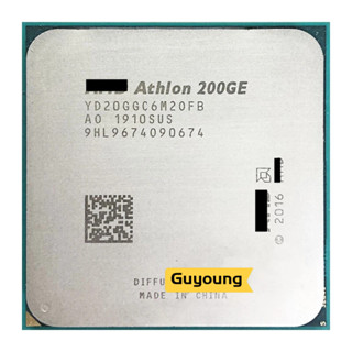 Yzx ซ็อกเก็ตโปรเซสเซอร์ CPU Athlon 200GE X2 200GE 3.2 GHz Dual-Core Quad-Thread YD200GC6M2OFB YD20GGC6M2OFB AM4