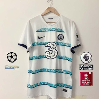 เสื้อกีฬาแขนสั้น ลายทีมชาติฟุตบอล Chelsea away 22 23 ไซซ์ S-4XL ชุดเยือน