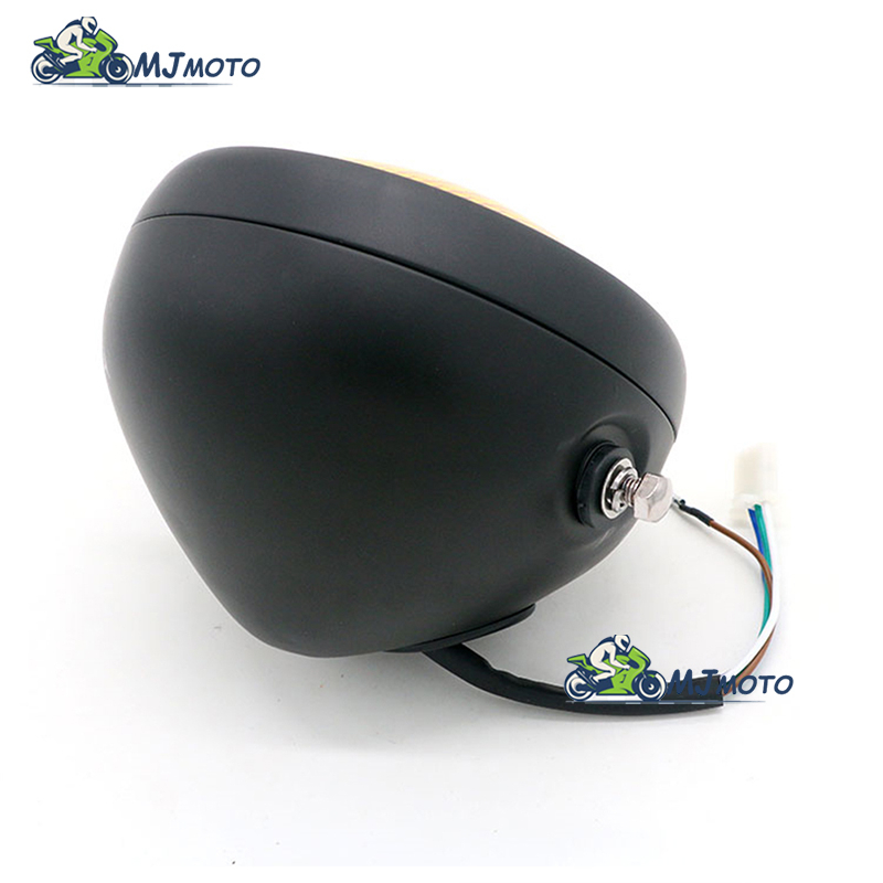 【MJMOTO】ชุดตัวยึดไฟหน้าฮาโลเจน 35w โลหะ สไตล์เรโทร สําหรับรถจักรยานยนต์ CG125 GN125 Harley Cafe Racer Honda - รูปที่ 5