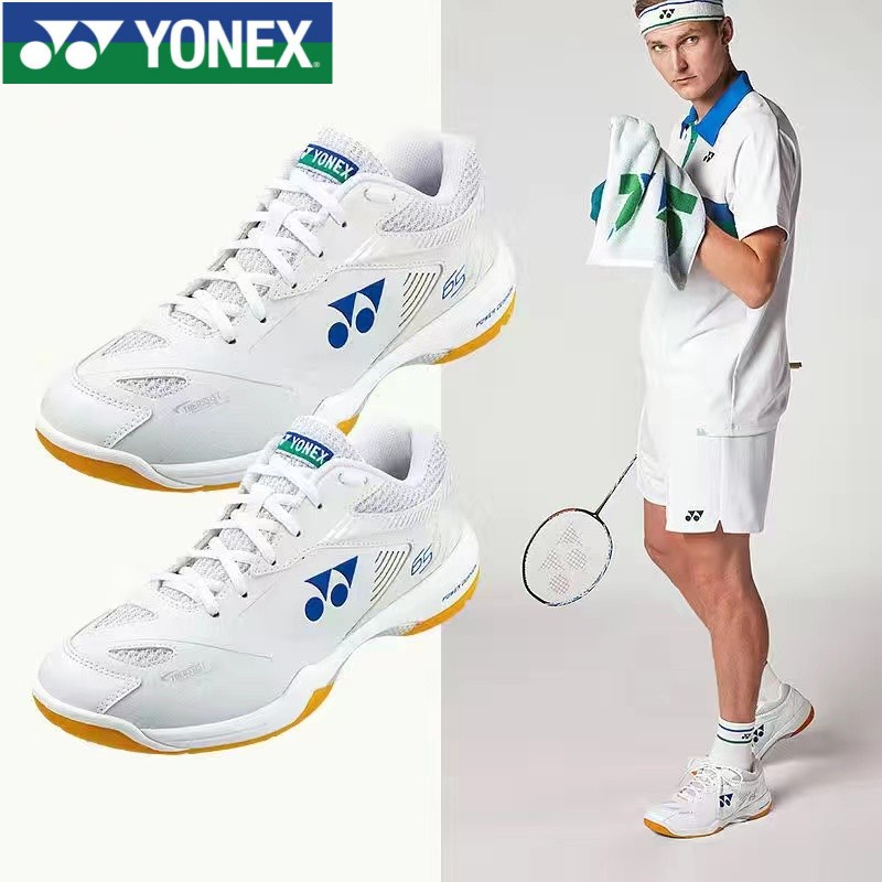 Yonex ใหม่ รองเท้ากีฬา รองเท้าแบดมินตัน ครบรอบ 75 ปี น้ําหนักเบา กันลื่น ทนทาน สีขาว