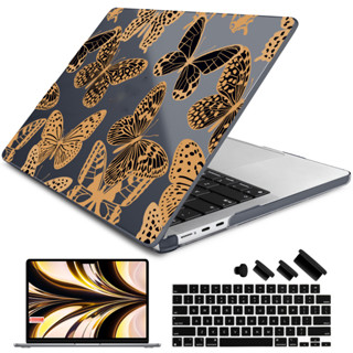 เคสโทรศัพท์มือถือ ลายโลโก้คริสตัล สําหรับ MacBook M1 M2 chip (2020-2023 version) Air13 13.3 13.6 inch Pro 13 14 A2338 A2442 A2779 New Cover Air Pro A2681 A2337 A2179 A2251 A1466 A1706 A1278