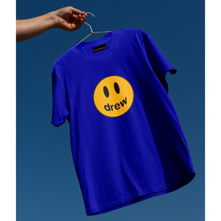 ใหม่ เสื้อยืดลําลอง แขนสั้น พิมพ์ลาย Drew House ขนาดใหญ่ สําหรับผู้ชาย และผู้หญิง