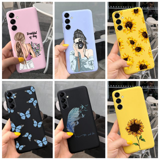 เคสโทรศัพท์ซิลิโคน TPU แบบนิ่ม ลายดอกทานตะวัน และดอกเดซี่ สําหรับ Samsung Galaxy M54 F54 5G SM-M546B