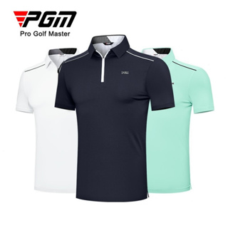 Pgm Golf ใหม่ เสื้อโปโลแขนสั้น ระบายอากาศ แห้งเร็ว สําหรับผู้ชาย เหมาะกับฤดูร้อน baju lelaki