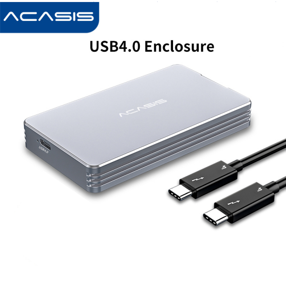 ACASIS USB4.0 40Gbps NVME M.2 SSD Enclosure ใช้งานร่วมกับ Thunderbolt 4/3 8TB อลูมิเนียม Type-C พร้อ