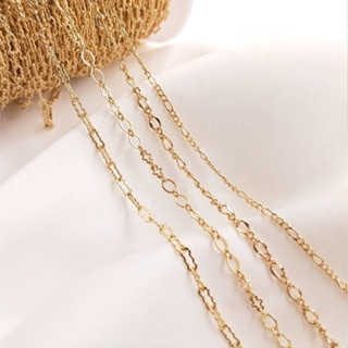 สายโซ่คล้องแว่นตา ทอง 14k ประดับถั่วลิสง 8 ตัวอักษร diy