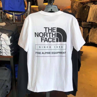 เสื้อยืดแขนสั้นลําลอง คอกลม พิมพ์ลายตัวอักษร The North FACE สไตล์คลาสสิก สําหรับผู้ชาย