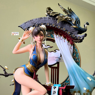 โมเดลฟิกเกอร์ Pvc รูปปั้นอนิเมะ Street Fighters Chun Li เซ็กซี่ ขนาด 48 ซม. เหมาะกับของขวัญ ของเล่นสะสม สําหรับตกแต่งโต๊ะ