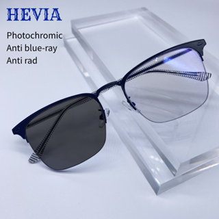 Hevia 2 in 1 แว่นตากันแดด โฟโตโครมิก ป้องกันรังสี เปลี่ยนได้ สําหรับผู้ชาย และผู้หญิง