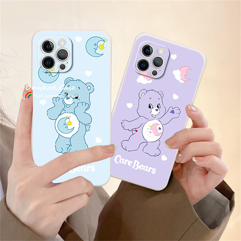 Ready Stock Samsung A05 A05s A13 A14 A12 A53 A03 A04 A52 A71 A51 A50 A23 A32 A22 A11 A73 A34 A02S A04E Cute Bear Phone Case TPU Anti-fall Protection Back Cover