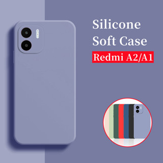 เคสโทรศัพท์มือถือ ยางซิลิโคนนิ่ม TPU ทรงสี่เหลี่ยม สําหรับ Redmi A2 A1 A1Plus A2Plus 4G A1 Plus