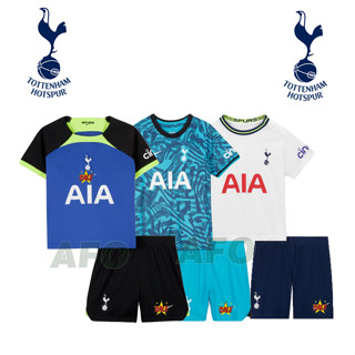 เสื้อกีฬาแขนสั้น ลายทีมฟุตบอล Spurs 22 23 ชุดเหย้า คุณภาพสูง สําหรับเด็ก