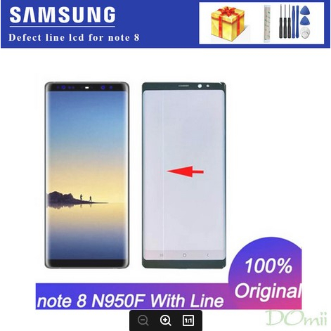 อะไหล่หน้าจอสัมผัส LCD พร้อมสาย แบบเปลี่ยน สําหรับ Samsung Galaxy Note 8 N9500 N950F Samsung Galaxy Note 8