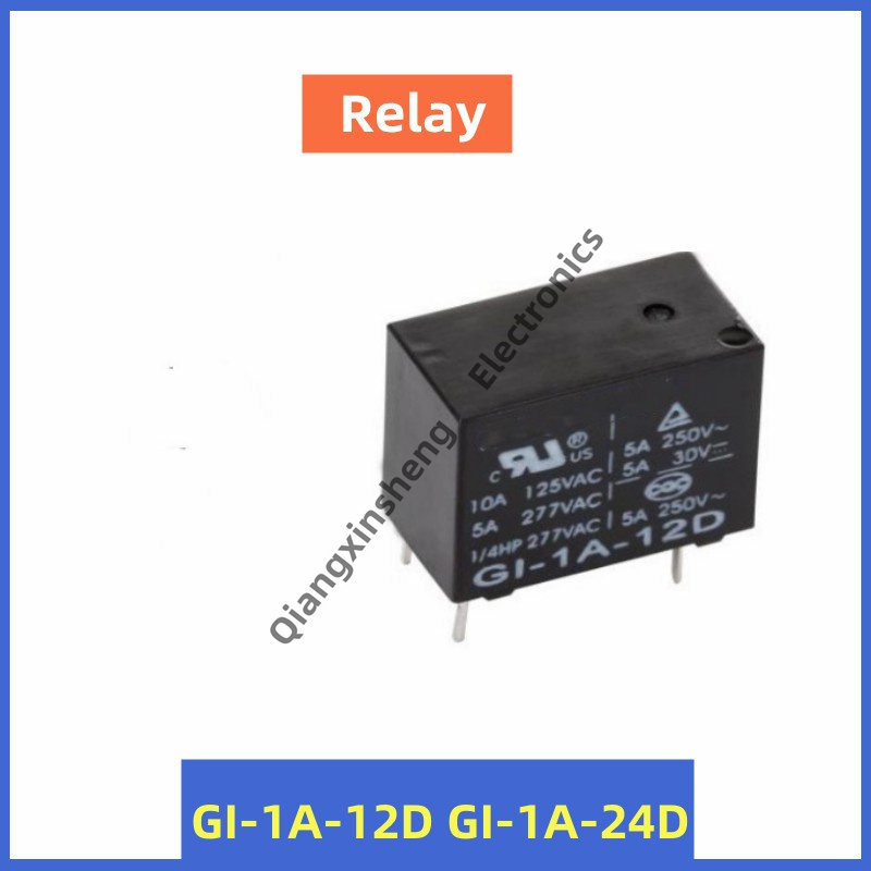 รีเลย์อิเล็กทรอนิกส์ขนาดเล็กยี่ห้อใหม่ 4-Pin GI-1A-12D GI-1A-24D GI-1A-5DH การประยุกต์ใช้รีเลย์เครื่องขนาดเล็กตู้เย็น