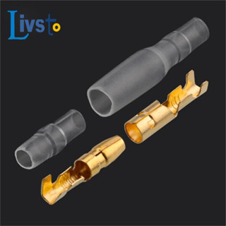 20/50เซ็ต4.0กระสุนจีบขั้วรถสายไฟเชื่อมต่อเส้นผ่าศูนย์กลาง4มิ…