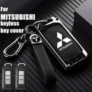 ปลอกกุญแจรี Mitsubishi Key Case Fob Shell Cover For Mitsubishi L200 ASX Outlander Eclipse Cross Pajero Sport Lancer Accessories Car-Styling Keychain