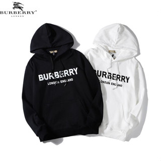 Burberr เสื้อฮู้ด ผ้าฝ้าย พิมพ์ลาย มีสไตล์ สําหรับทุกเพศ