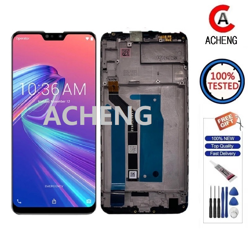 ACHENG สําหรับ Asus Zenfone Max Pro (M2) ZB631KL ZB633KL ZB634KL LCD Touch Screen Digitizer Replacem