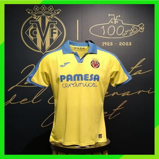 เสื้อกีฬาแขนสั้น ลายทีมชาติฟุตบอล Villarreal 100th Anniversary Edition 2023 2024