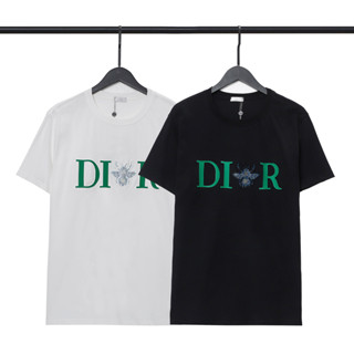 Di0r เสื้อยืด แขนสั้น ผ้าฝ้าย พิมพ์ลาย แฟชั่น สําหรับทุกเพศ