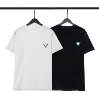 Bottega V เสื้อแขนสั้นลําลอง ผ้าฝ้าย พิมพ์ลาย แฟชั่นฤดูร้อน สําหรับผู้ชาย และผู้หญิง