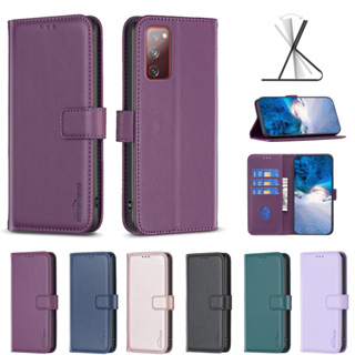 เคสโทรศัพท์หนัง ฝาพับ พร้อมช่องใส่บัตร ขาตั้งวาง สําหรับ Samsung Galaxy S20 Ultra S20+ S20 Plus S20 FE 5G 2022 A71 A51 A41 A31